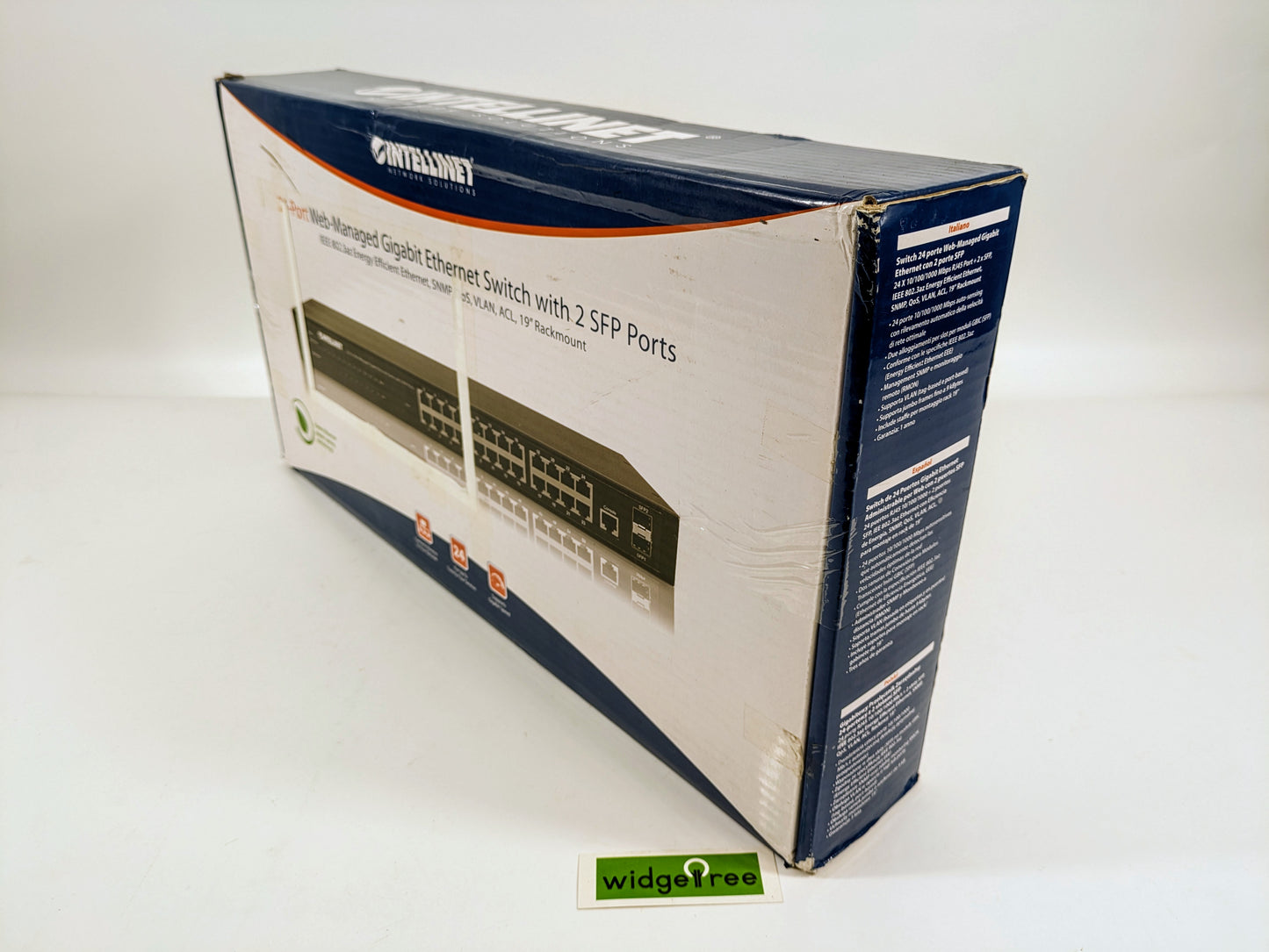 Intellinet Web-Managed 24x SFP Gigabit Ethernet Switch - 560917 / Used