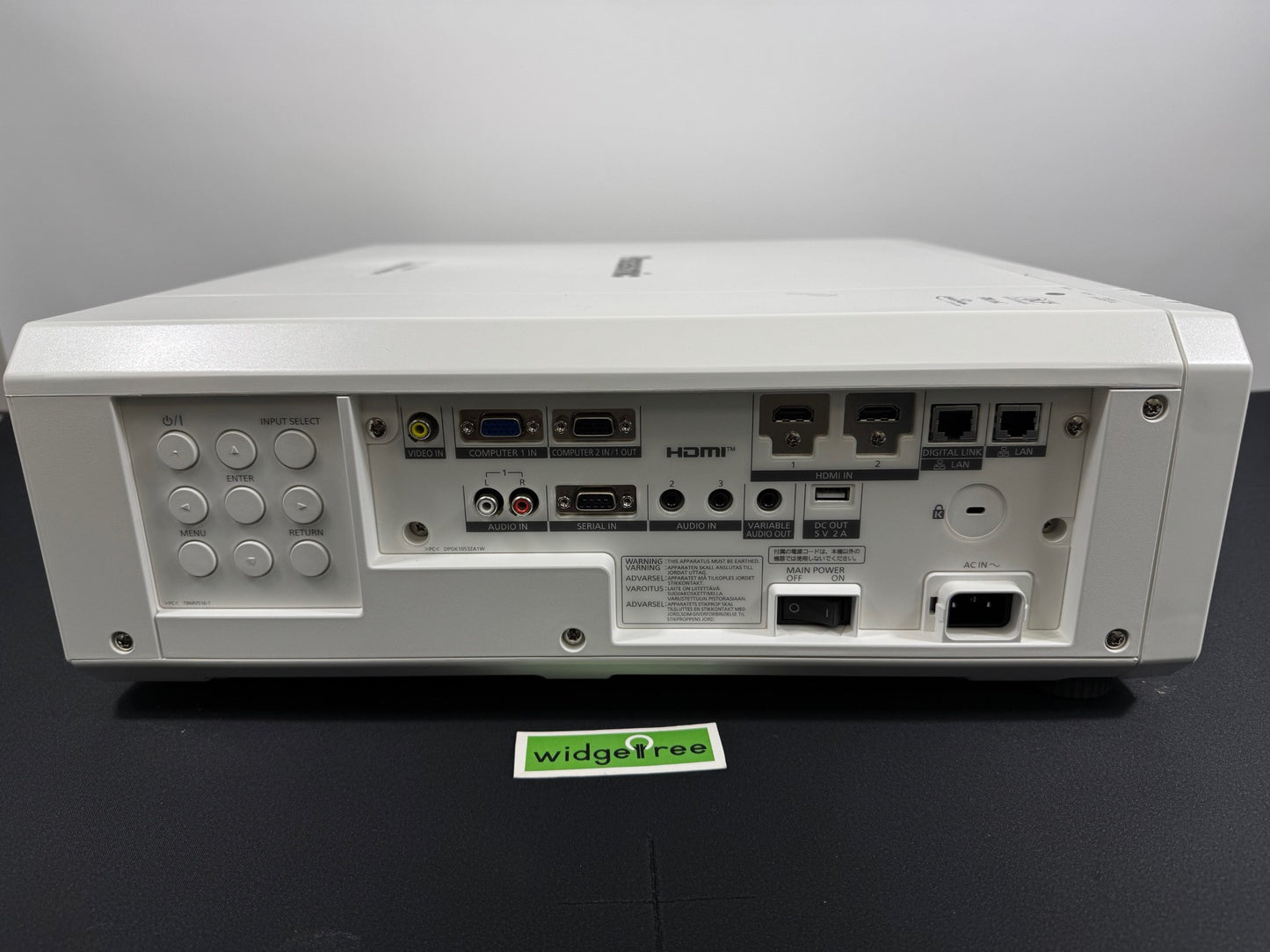 Panasonic 5,200 Lumens, 1DLP, 4K Laser Projector, White - PT-FRZ50WU7 / Reconditioned