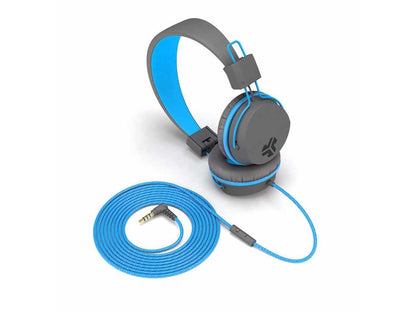 JLab JBuddies Studio On-Ear Kids Wired Headphones - HJKSTUDIOGRYBLUBOX New