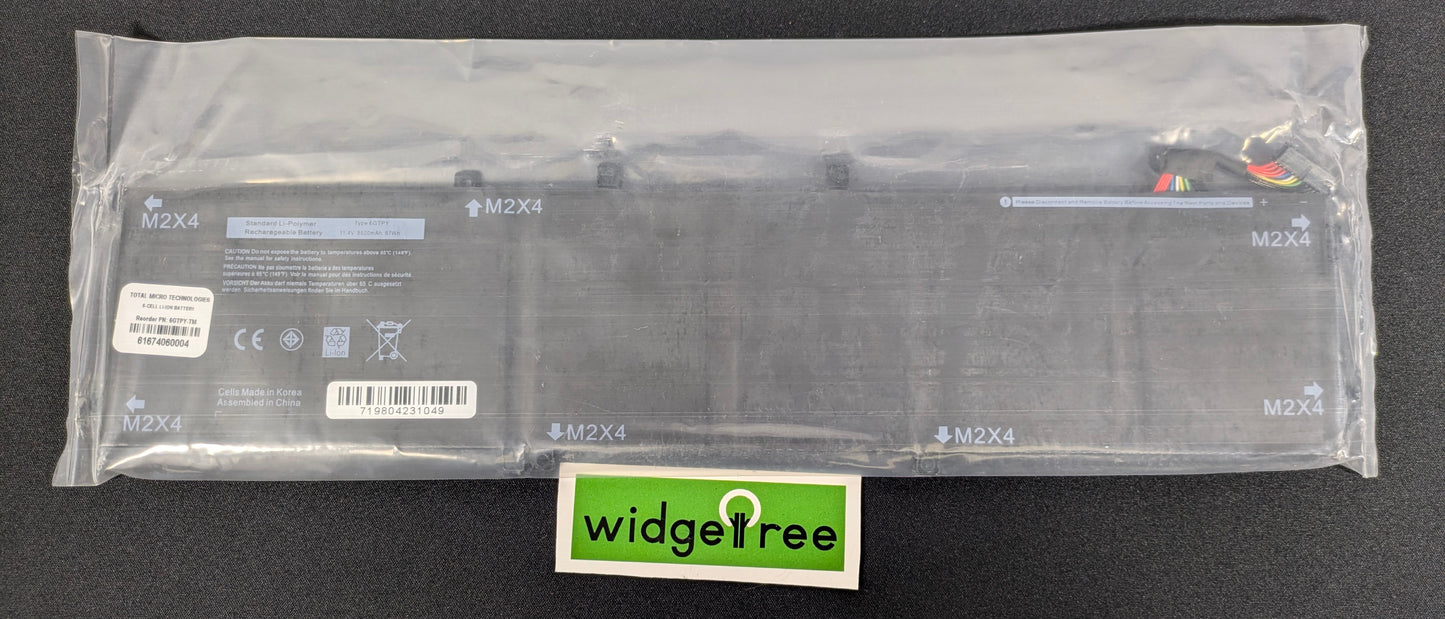 Total Micro Dell 6-Cell 97WHr 11.4V Laptop Battery - 6GTPY-TM / Used