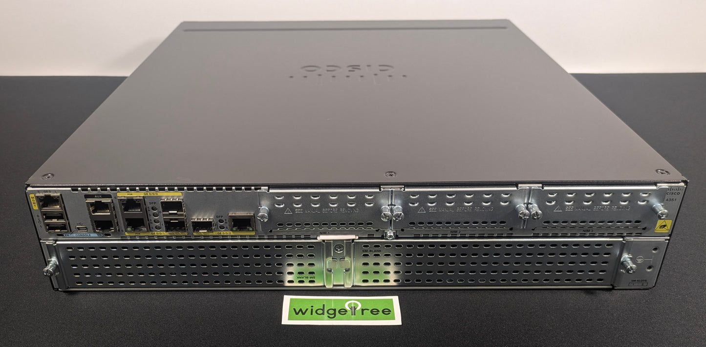 Cisco 4351 Integrated Services Gigabit Router - ISR4351/K9 V05 / Reconditioned