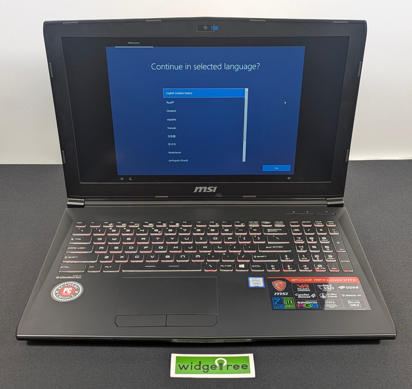 MSI 15.6" i7 7th 16GB 256GB+1TB SSHD Laptop - GP62MVR-7RFX (Leopard Pro)-1264US / Reconditioned
