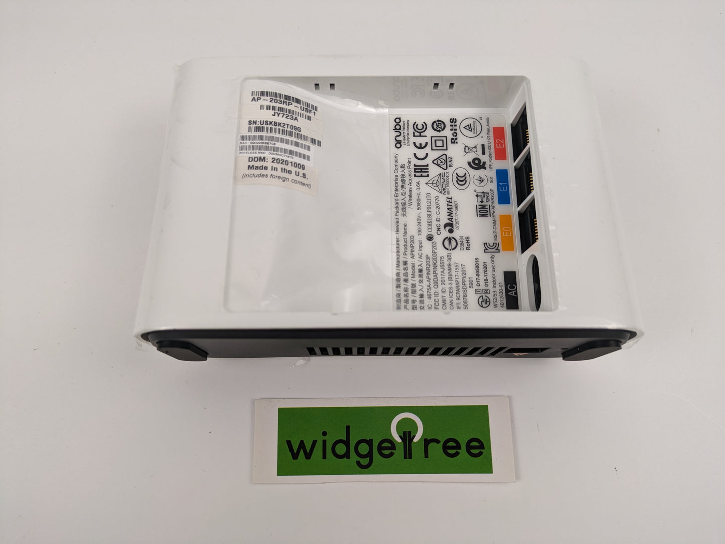 HPE Aruba AP-203RP Wireless Access Point - JY723A / Used