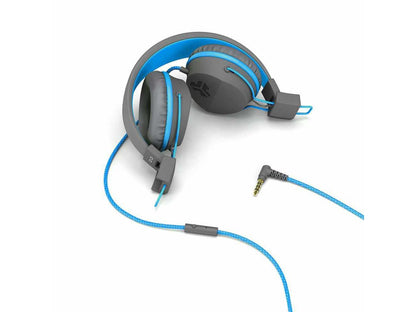 JLab JBuddies Studio On-Ear Kids Wired Headphones - HJKSTUDIOGRYBLUBOX New