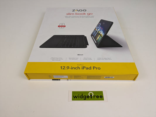 ZAGG Slim Book Go 12.9" Apple iPad Pro Keyboard/Cover Case - 103302111 Used