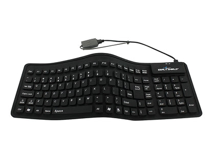 Seal Shield Flex Wired Silicone Waterproof Keyboard - SSF106 /  Used