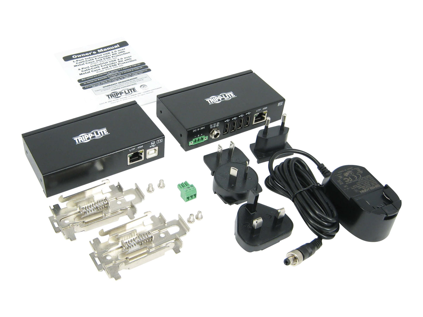 Tripp Lite USB Over Cat5/6 4-Port Extender Kit - B203-104-IND