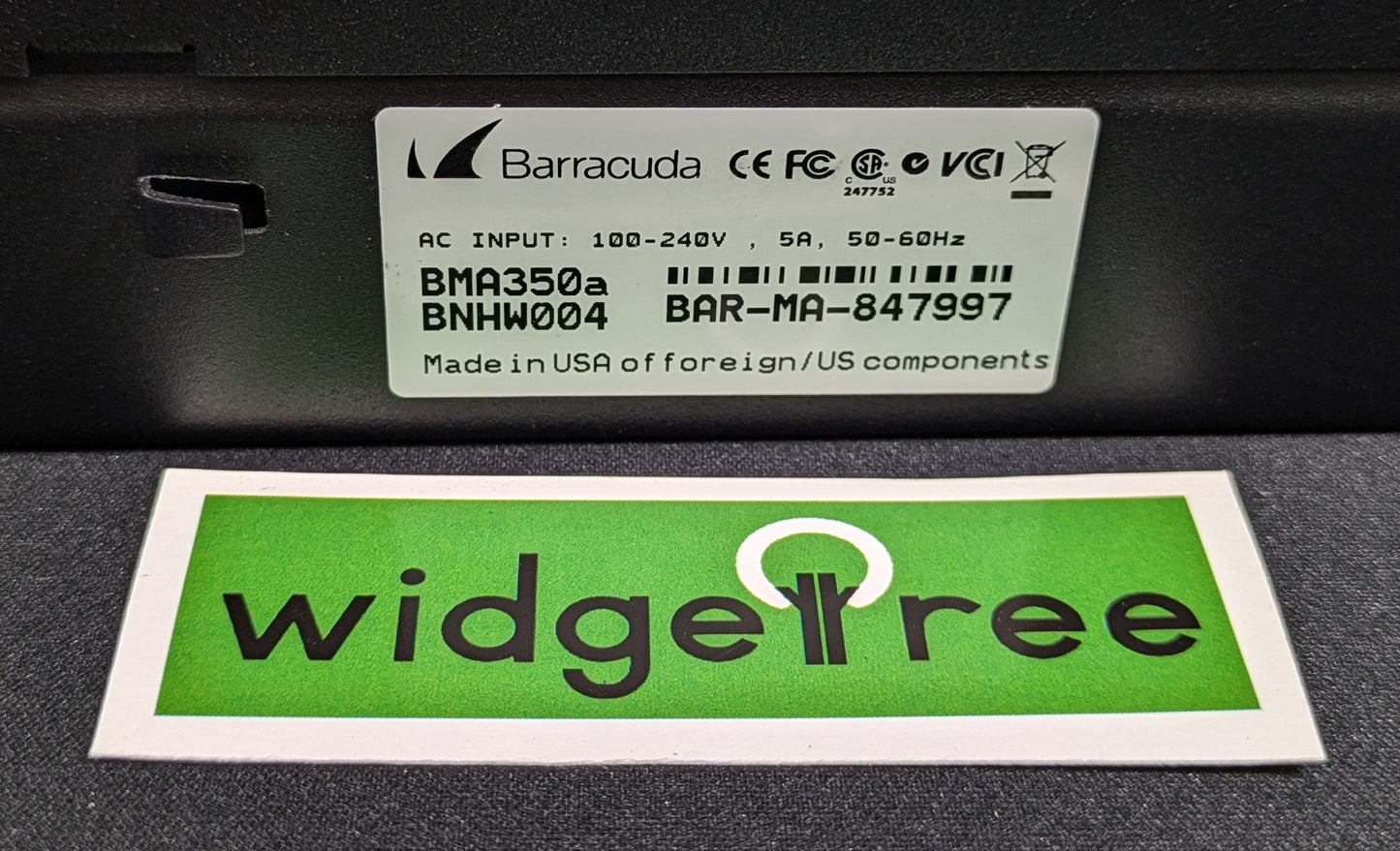 Barracuda Networks Archiver 350 1TB Message Storage Device - BMA350a11 /  Used