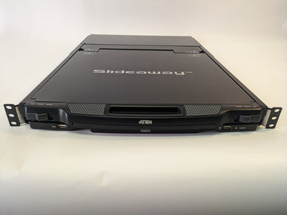 ATEN 19" 8-Port Dual Rail Rackmount LCD KVM Switch - CL5808N-A1A-AAB /  Reconditioned