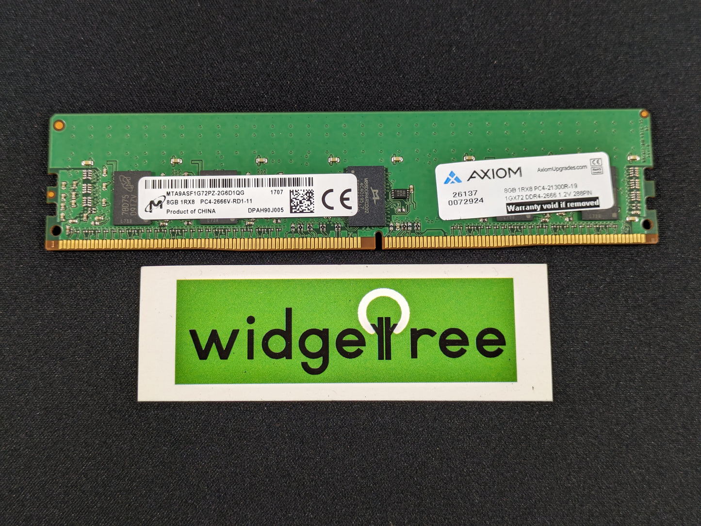 Axiom 8GB DDR4-2666 ECC RDIMM Memory Module - 4X70P98201-AX /  Reconditioned