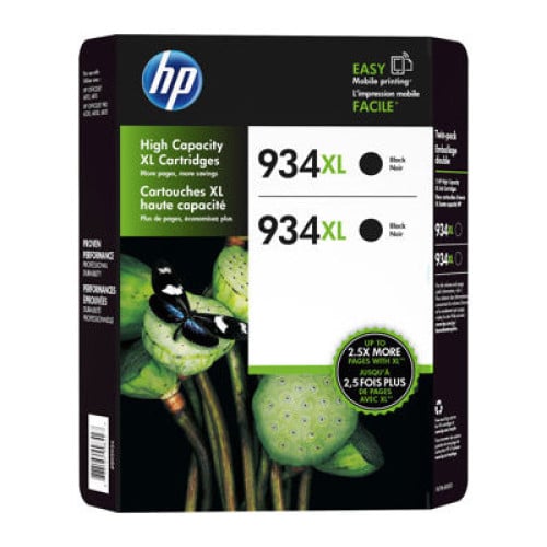 HP 934XL Black Ink Cartridges - 2pk - 895934