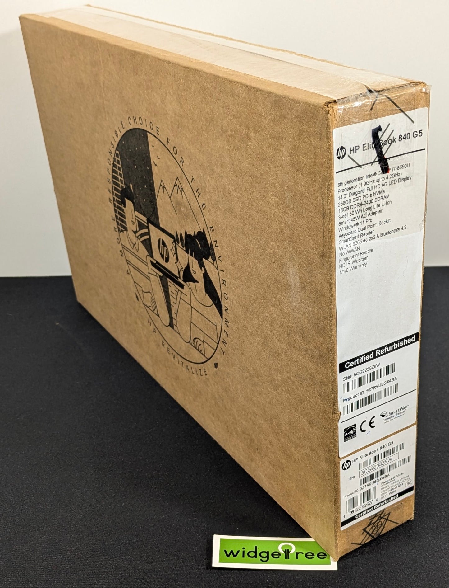 HP EliteBook 840 G5 14" Core i7 8th 16GB 256GB SSD Laptop - 9Z7R9U8Q#ABA /  Reconditioned