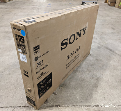 Sony BRAVIA 75" 4K UHD HDR LED Digital Signage TV - FW75BZ40H /  Used