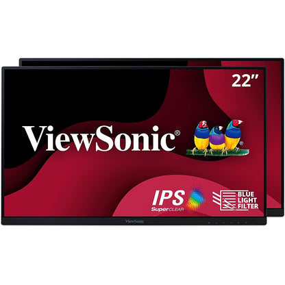 ViewSonic 22" Dual Pack FHD IPS LED Backlit Head-Only Monitors - VA2256-MHD_H2 Used
