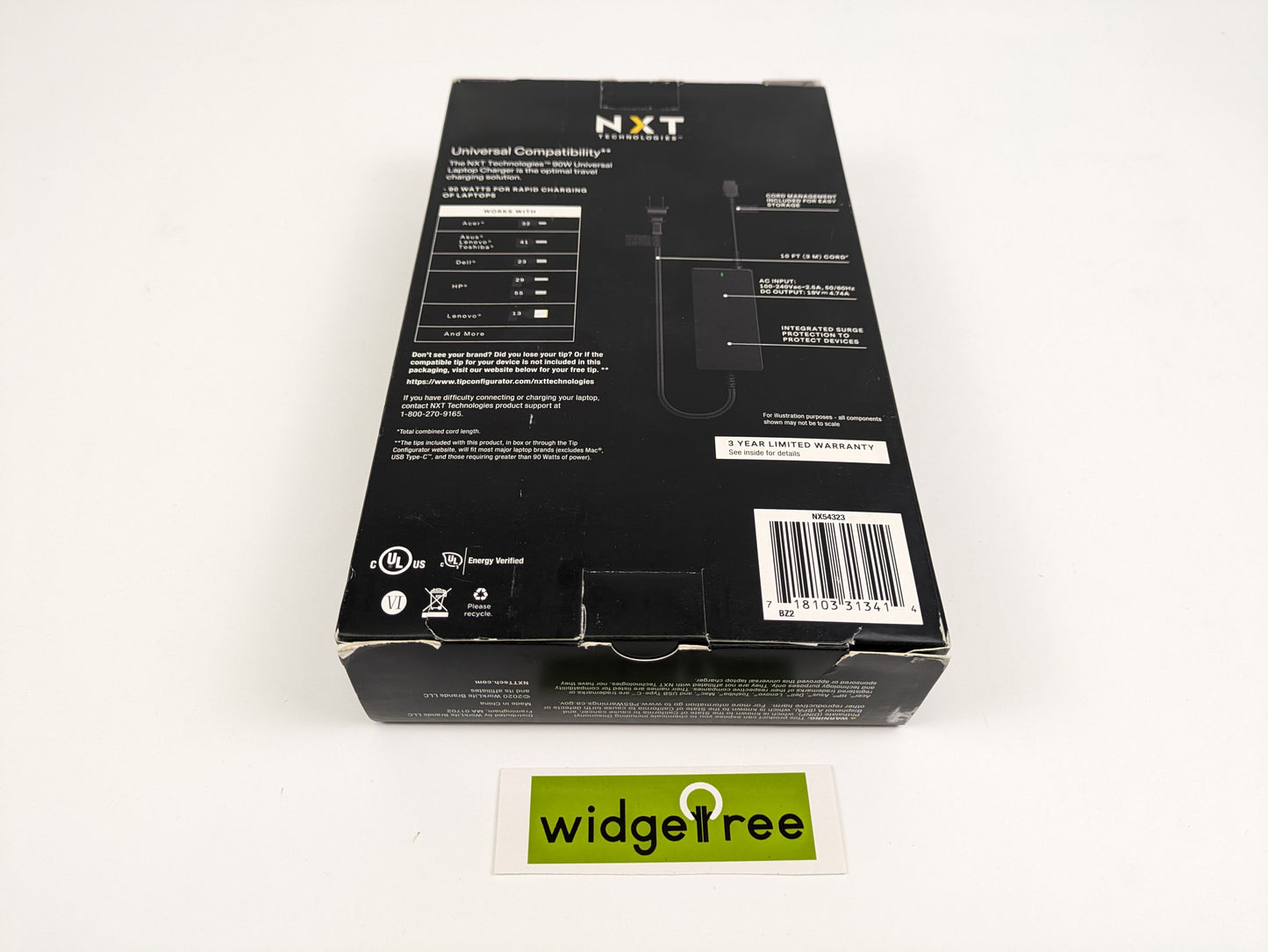 NXT Technologies 90W Universal Laptop Charger - NX54323 New