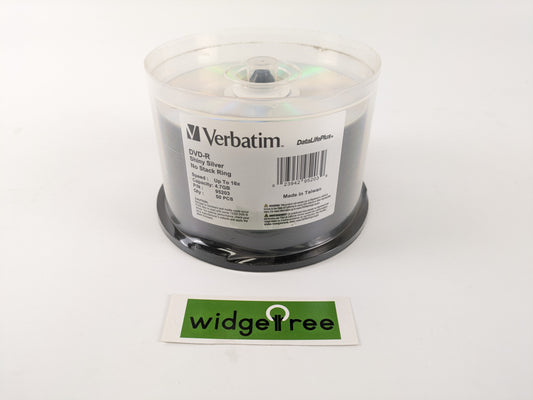 Verbatim DataLifePlus DVD-R 4.7GB 16X Blank DVDs 50pk - 95203 New