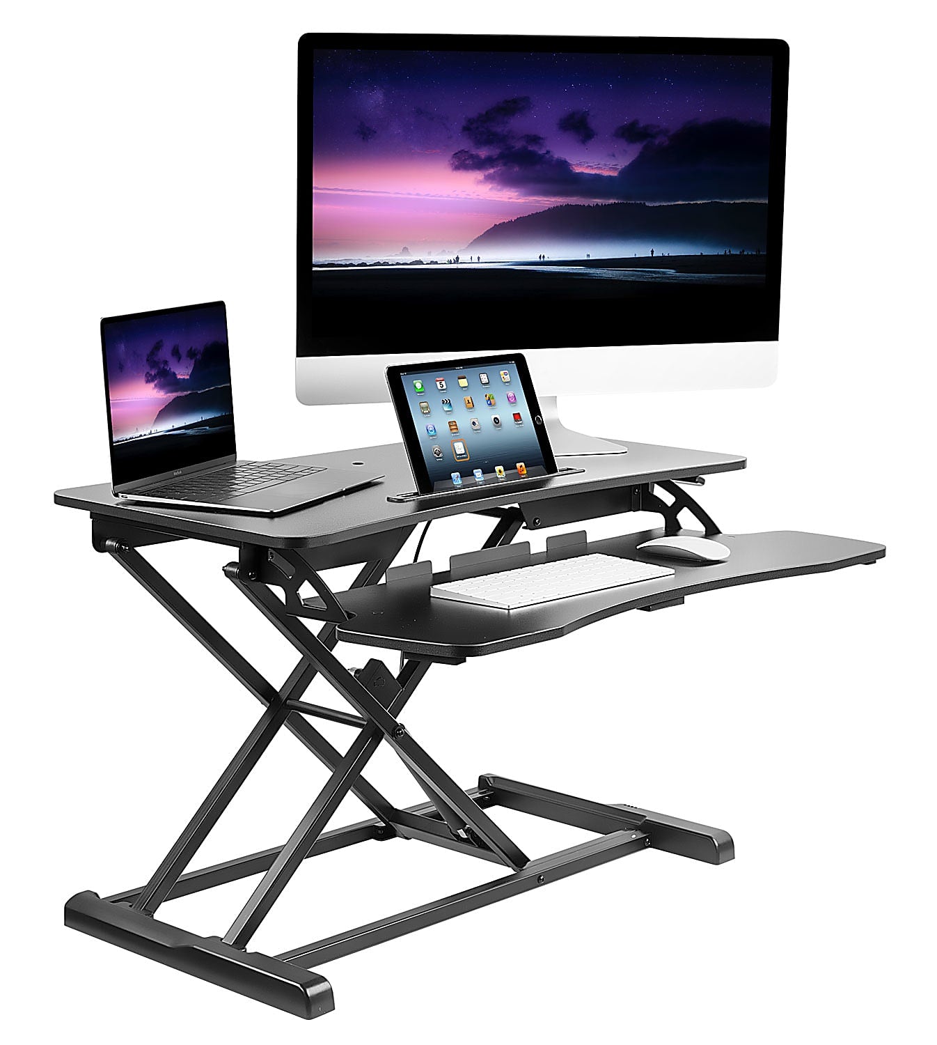 Mount-It! Adjustable Standing Desk w/ Keyboard Tray - MI-7953 /  Used