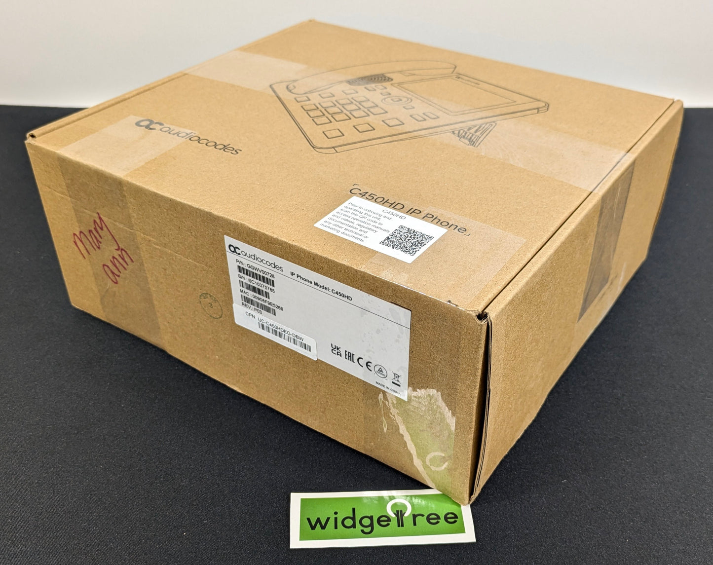 AudioCodes C450HD PoE Bluetooth IP Conference Phone - GGWV00728 /  Reconditioned