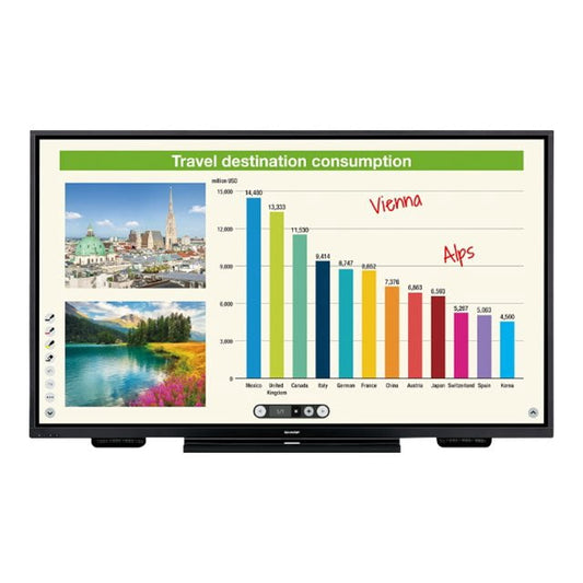 Sharp 85" 4K UHD LED LCD Interactive Display - PN-L851H Reconditioned