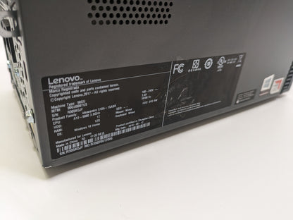 Lenovo Ideacentre 510A-15ABR - AMD A12 12GB 1TB HDD Desktop PC - 90GU0007US Reconditioned