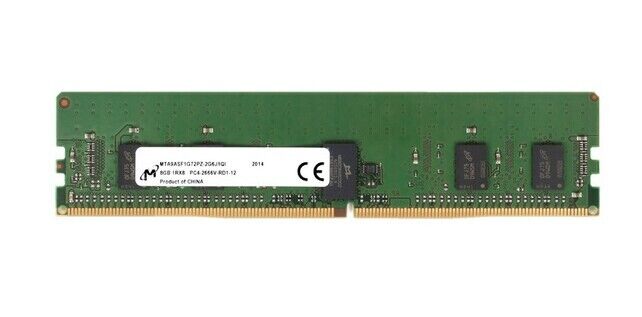 Micron 8GB DDR4-2666 ECC RDIMM Memory - MTA9ASF1G72PZ-2G6J1QI