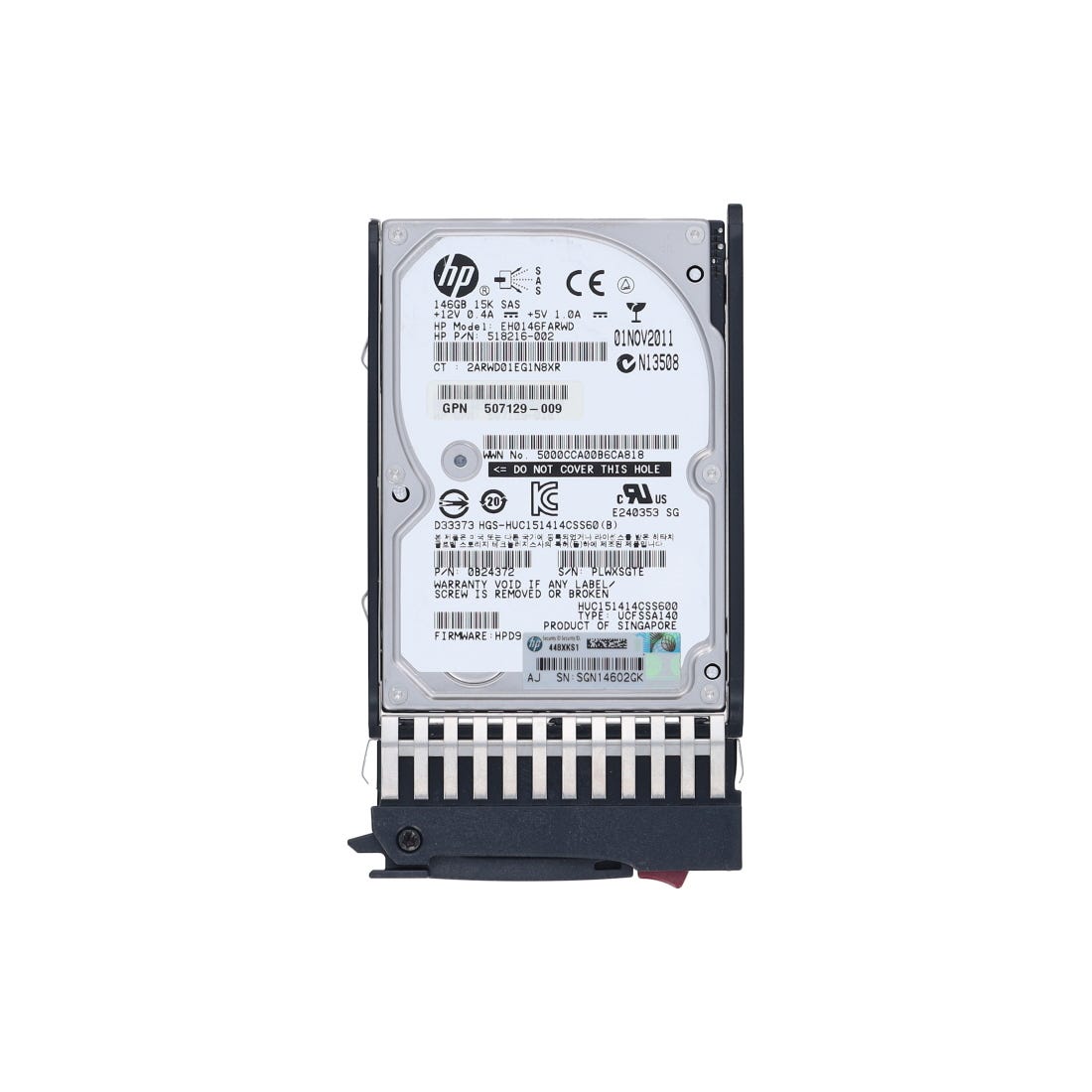 Axiom HP 2.5" 146GB SAS 6Gbps 15000RPM Small Form Factor HDD - 512547-B21-AX /  New