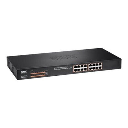 SMC Networks EZ 16x Gigabit PoE Ethernet Switch - SMC-GS1601P /  Used