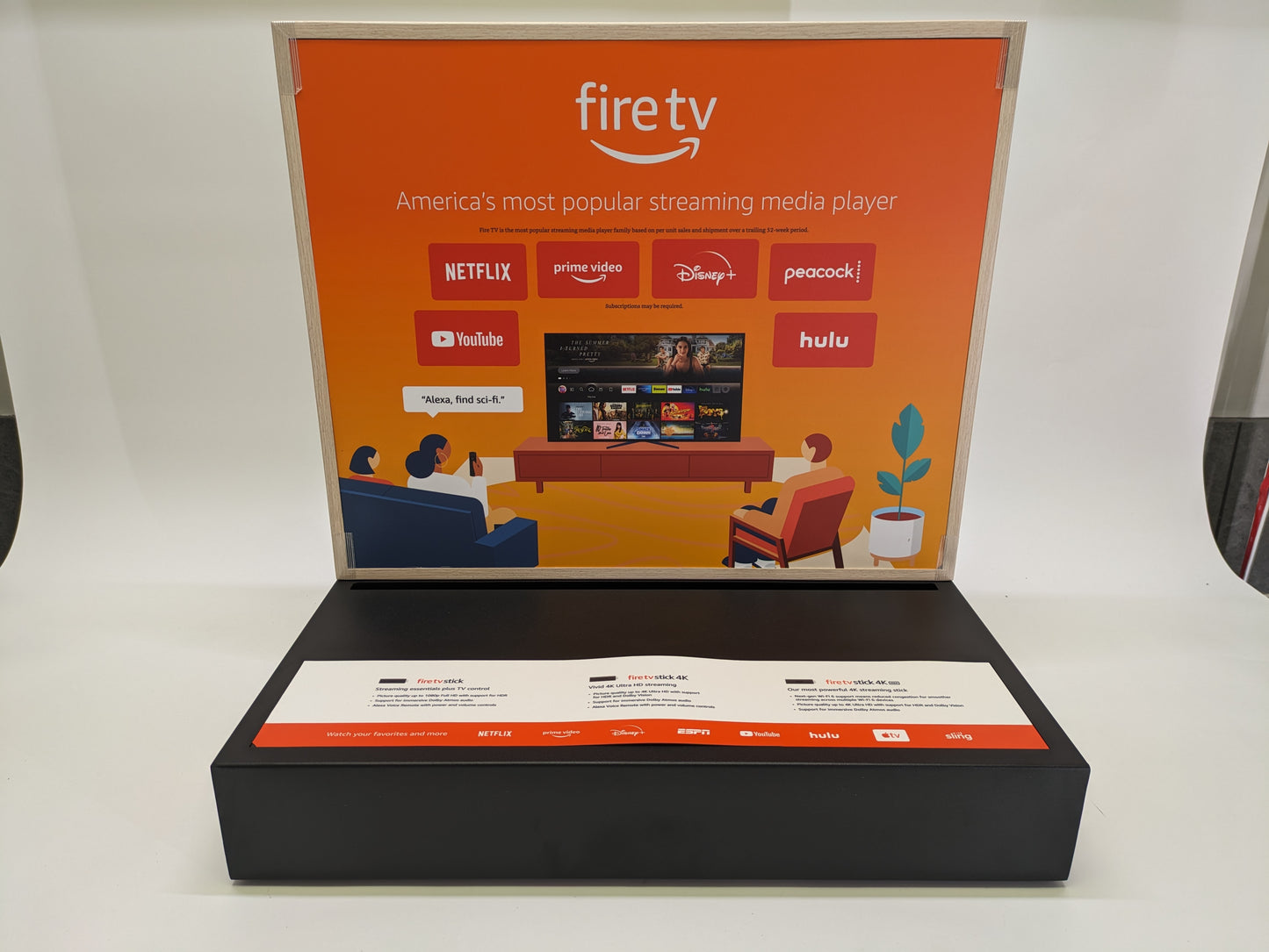 Amazon Fire TV Retail Display Stand Set - 850-209809 Used