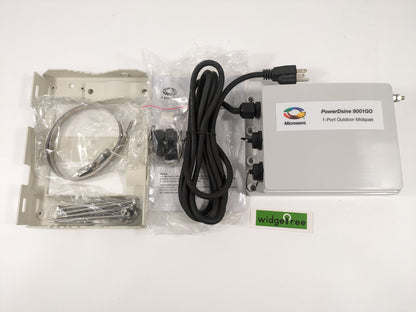 Microsemi PowerDsine Aruba PoE Injector & Mounting Kit - PD-9001GO /  Used