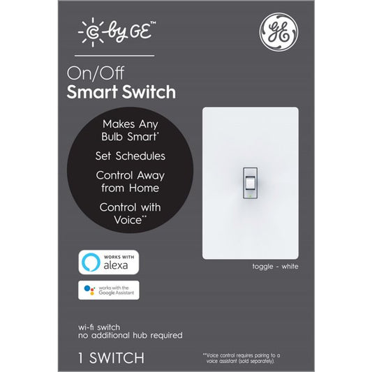 GE Cync 120V On/Off White Smart Switch - 93105376 New
