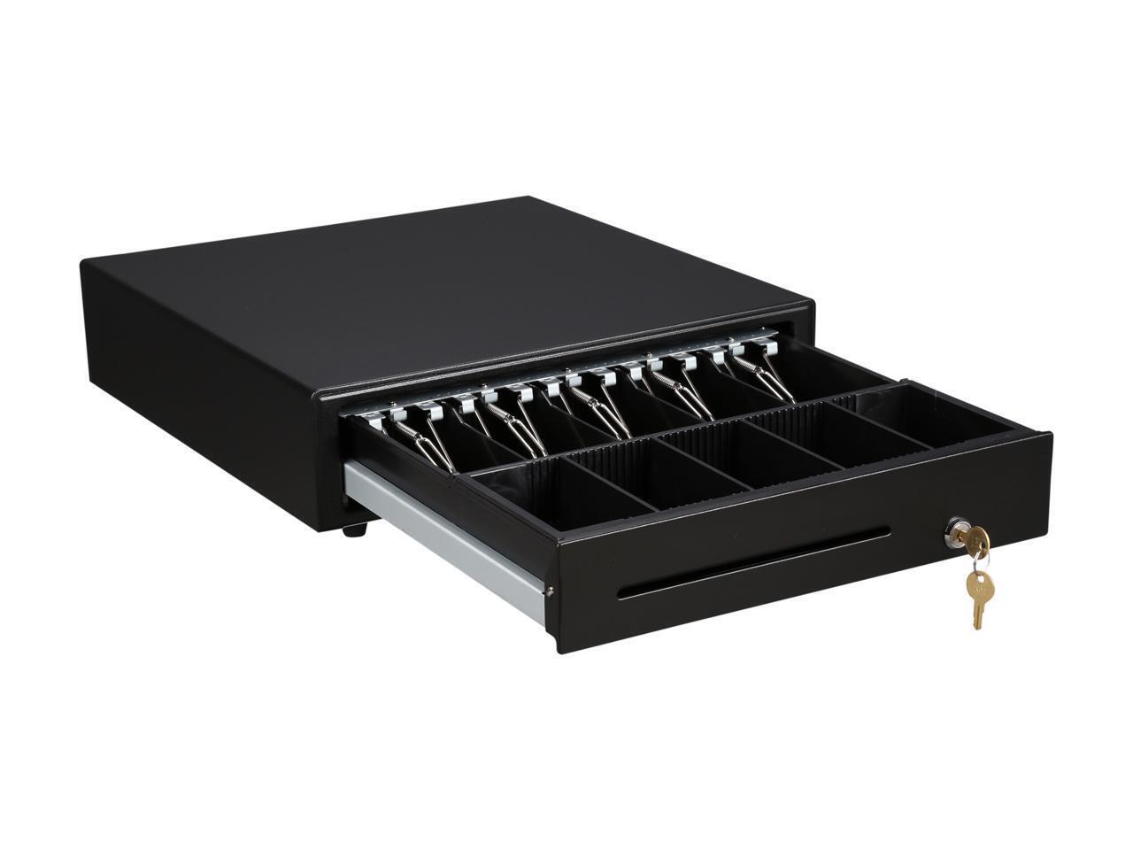 Adesso Electronic Cash Drawer Classic Black Steel